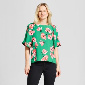 Short Exaggerated Sleeve Blouse - Who What Wear