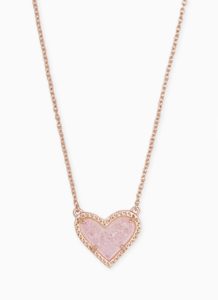 heart necklace, jewelry, kendra scott, necklace, valentines